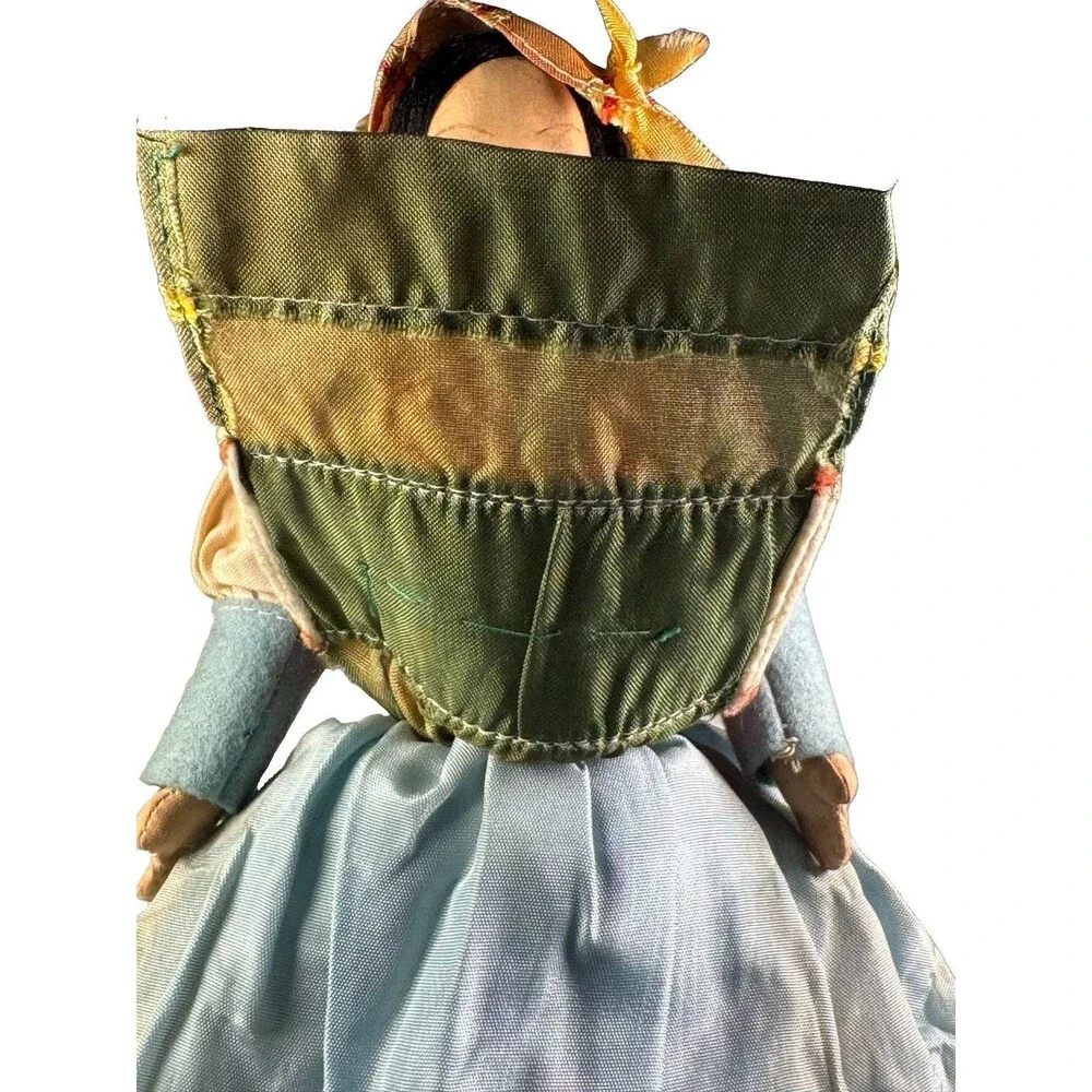 Vintage 1930s 1940s Italian Lenci Style Pressed Cloth Felt Costume Doll 10